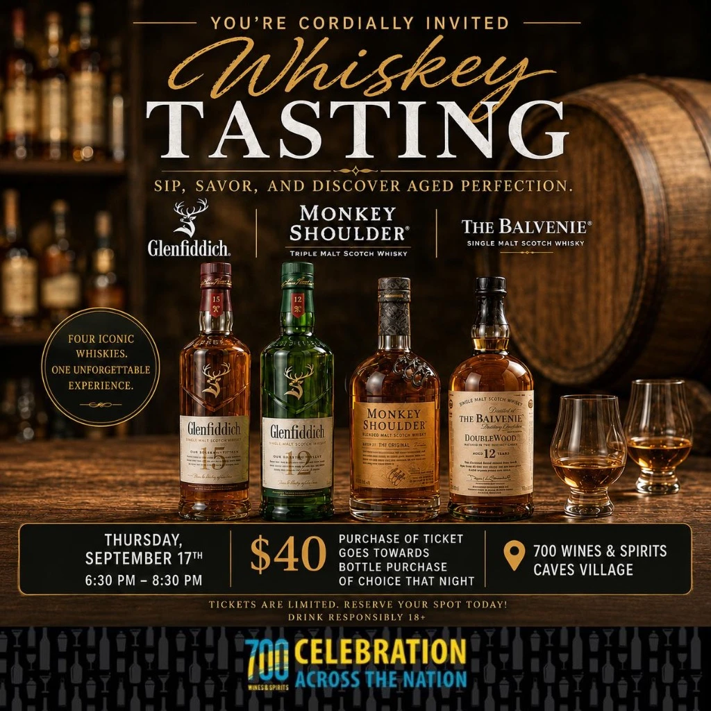 Whiskey Tasting at 700 Wines & Spirits
