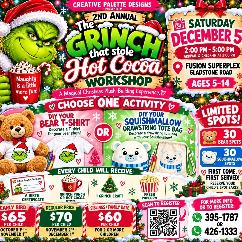 The Grinch That Stole Hot Cocoa Workshop