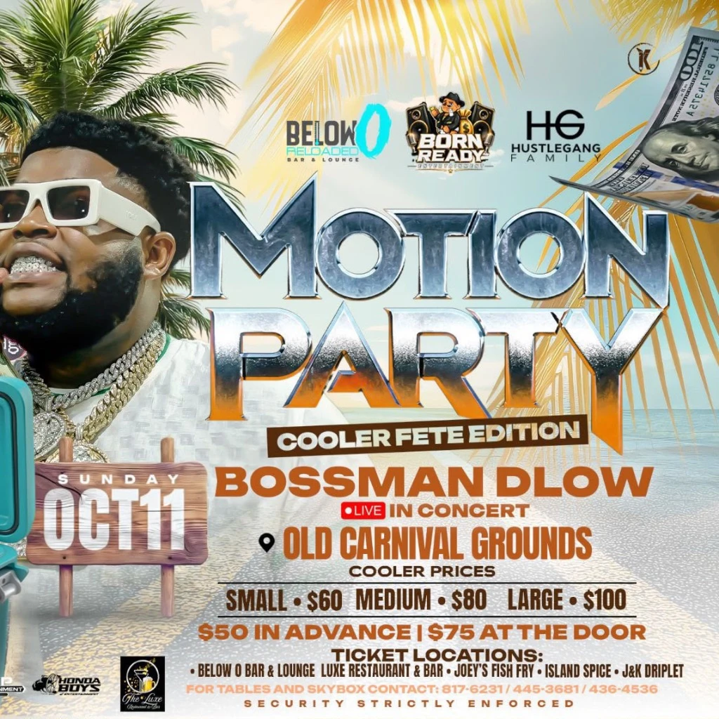 Motion Party: Cooler Fete Edition ft. Bossman Dlow Live in Concert